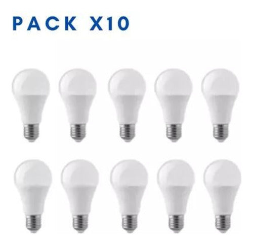 Pack 10 Ampolletas LED Base Rosca Normal E27 15W SEC