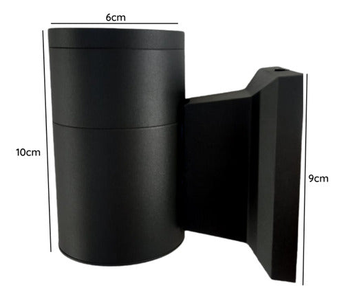 Aplique Led Kapelle Cilindro Ip54 Simple Gu10 Konnergie Deus - Deus Group