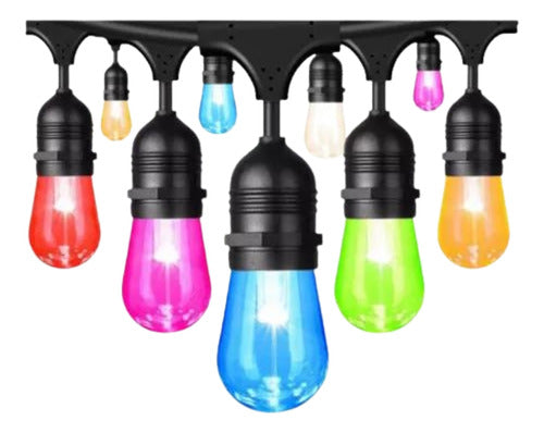 Pack 2 Guirnalda Exterior Rgb Ip65 5m Polaris Konnergie Deus