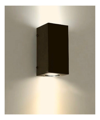 Pack 2 Aplique Led Kapelle Ip54 Doble Gu10 Konnergie Deus