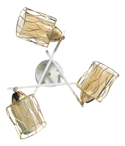 Aplique Triple Porta E27 Led Zosmo Konnergie Deus