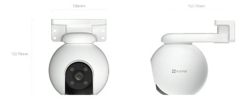 Camara Wifi Ezviz Cs-h8 3mp Seguridad - Vigilancia