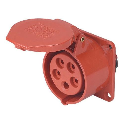 Enchufe Industrial Hembra Embutida Ip44 32a 380v 3p / N / T - Mi tienda