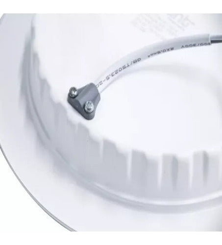 Foco Panel Plafón Slim Luz Led Embutido Redondo 10w 12cm