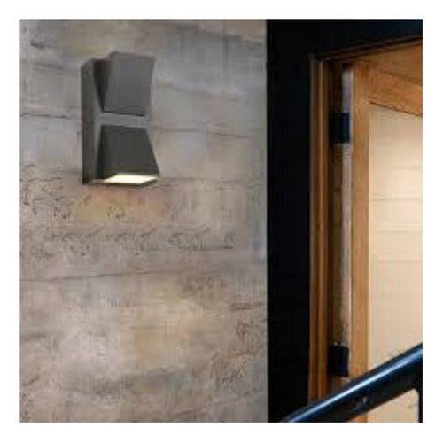 Pack 3 Aplique Led Doble Exterior Ip54 3000k Kapelle