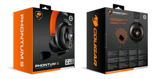 Audífono Gamer Cougar Phontum S Pro Black Jack 3.5mm