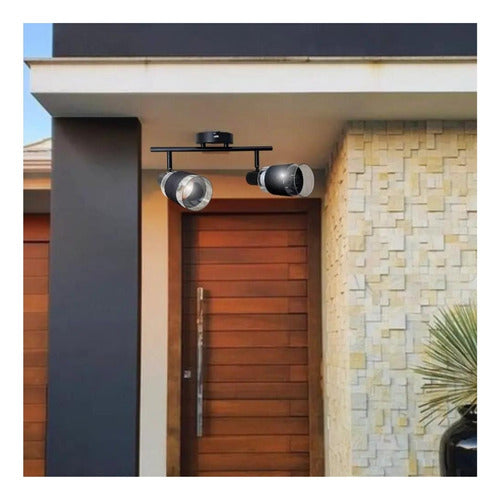 Pack 2 Aplique Doble Porta E14 Led Zaurak Konnergie Deus