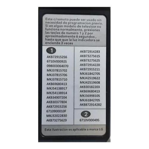 Control Remoto Compatible Televisor LG Smart Tv + Pilas - Deus Group