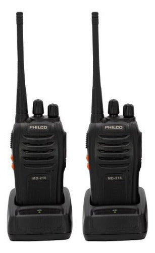 Radio Transmisor Philco Md216 2uni Ideal Guardias -bascotel Color Negro