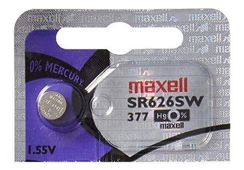 Pila Maxell 377 Sr626sw X1 Unidad Oxido De Plata - Deus Group