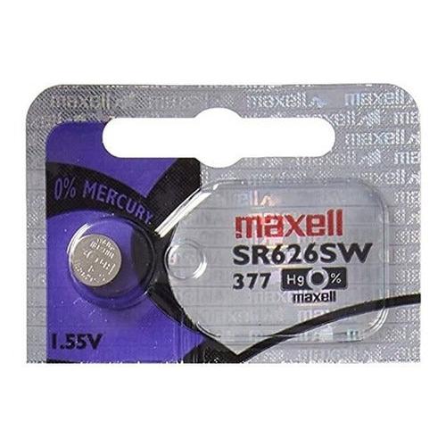 Pila Maxell 377 Sr626sw X1 Unidad Oxido De Plata - Deus Group