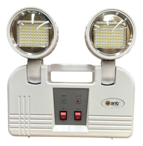 Want WANT-EEP – Lámpara de Emergencia LED 100V/240V Blanco SEC