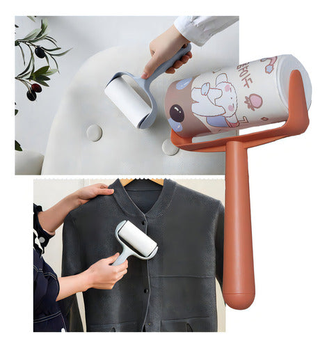 Pack X3 Rodillo Quita Pelo Multiuso Ropa Mascota Saca Pelusa Color Según Stock - Deus Group