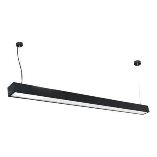Lampara Moderna Led Lineal Colgante Pendant 24w Negro Blanco - Deus Group