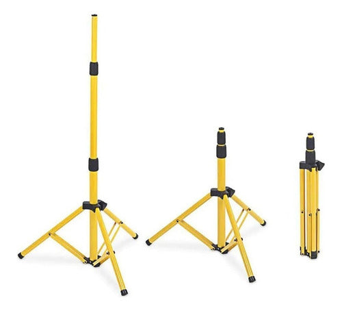 Soporte Base Atril Trípode Foco Led 220v Emergencia Obras - Deus Group
