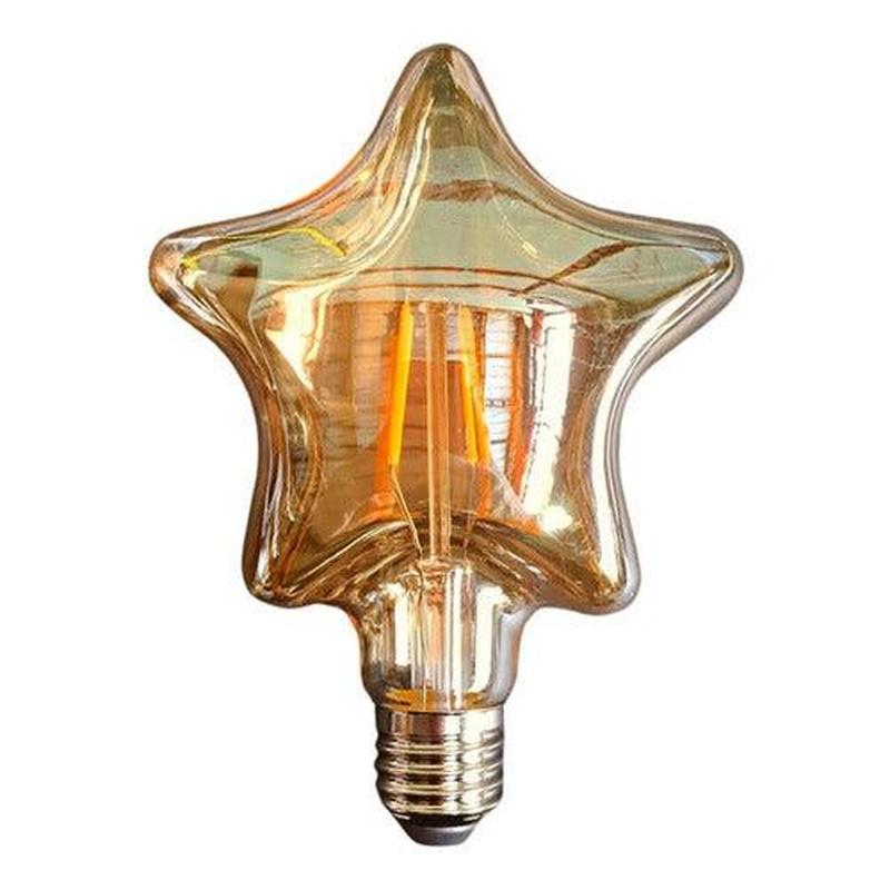 Ampolleta LED Vintage Estrella 4W Ámbar 2700K - Deus Group