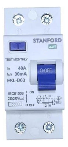 Interruptor Diferencial 2x40a 30ma 230v 240v - Deus Group