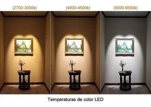 Foco Panel Plafón Slim Luz Led Embutido Redondo 10w 12cm
