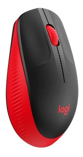 Mouse Inalambrico Logitech M190 Rojo Full Size
