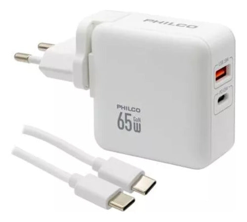 Cargador Usb A Y C Super Rapido 65w Enchufe 110v Y 220v
