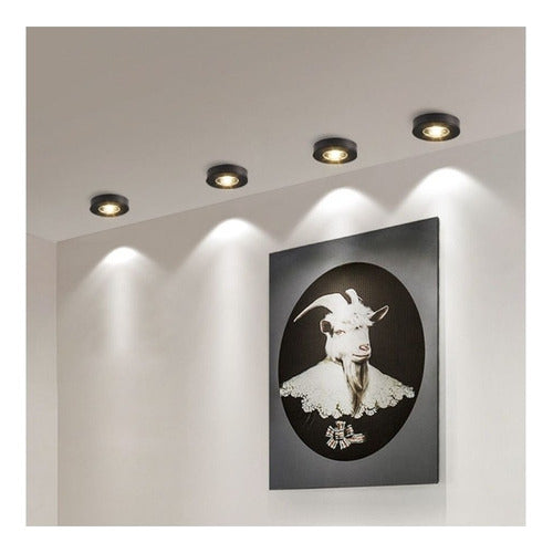 Panel Sobrepuesto Redondo Elegante Decorativo Led 5w