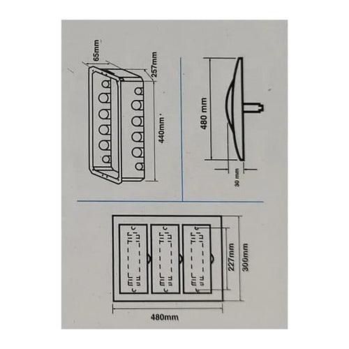 Tablero Embutido 36 Circuitos Certificado Sec Ip40 T8+4 (x3) - Deus Group