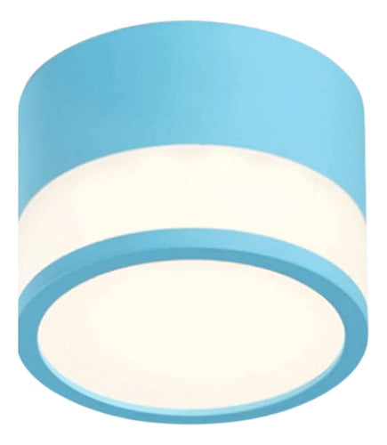 Panel Sobrepuesto Con Vidrio Decorativo Led 7w Luz Cálida