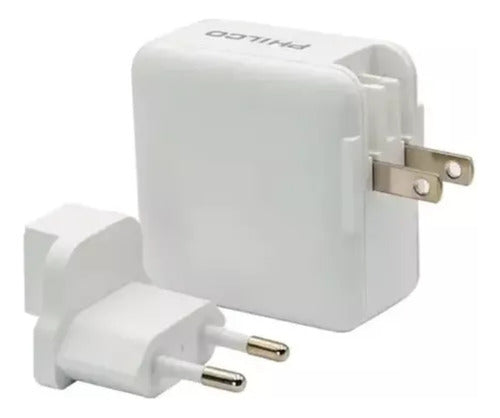 Cargador Usb A Y C Super Rapido 65w Enchufe 110v Y 220v