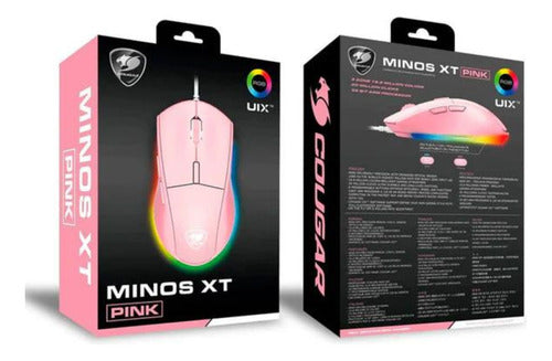 Mouse Gamer 4000dpi Minox Xt Cougar Usb 6 Botones - Mi tienda