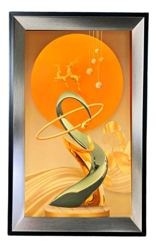 Cuadro Luminoso Diseño Decorativo Colores Luz Led Decoracion