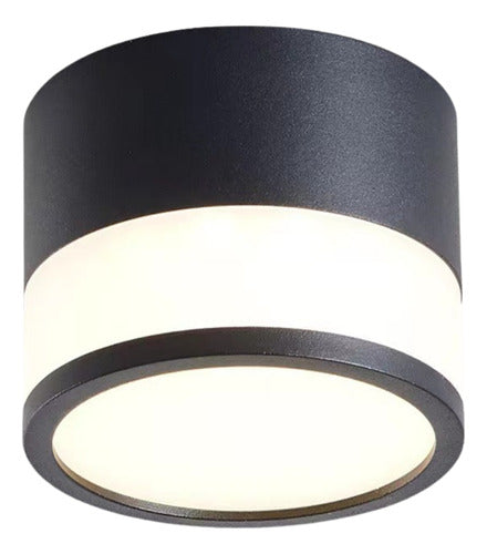 Panel Sobrepuesto Con Vidrio Decorativo Led 7w Luz Cálida