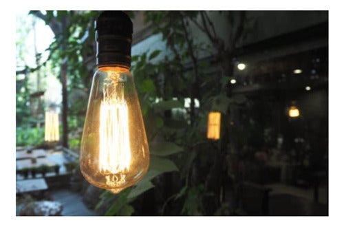 Pack 2 Ampolleta Vintage E27 Led St64 4w Konnergie Deus