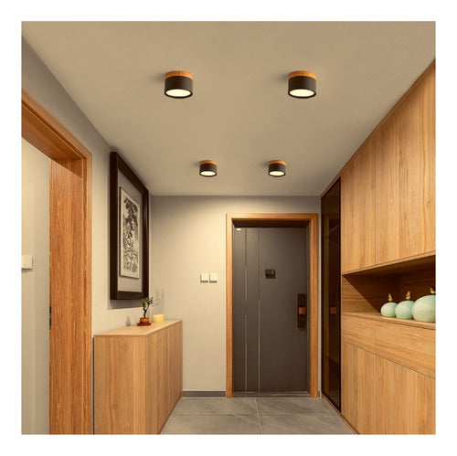 Pack 100 Panel Led Madera 6w Calido 3000k Konnergie Deus