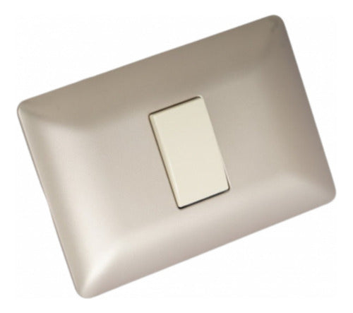 Interruptor Simple Champagne 220v Sec Encendido Apagado Deco - Deus Group