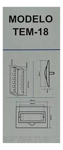 Tablero Embutido Distribución Pvc Ip40 18 Circuitos Sec T9+9