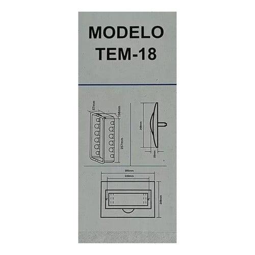 Tablero Embutido Distribución Pvc Ip40 18 Circuitos Sec T9+9 - Deus Group