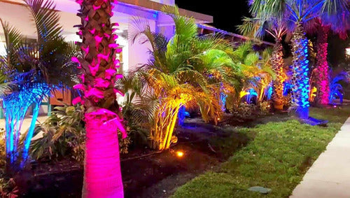 Foco Led Estaca Rgb 5w Exterior Decoracion Jardin Patio