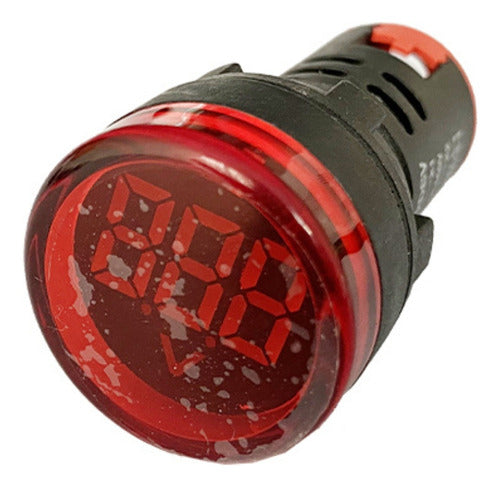 Luz Piloto Roja Led Con Amperímetro 0-100a, 60-500v - Deus Group