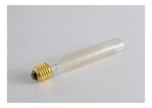 Ampolleta E27 Tubo Filamento de Carbono Dimeable E27 Luz Cálida
