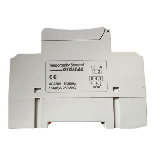 Timer Temporizador Semanal Digital Lcd Programable Riel Din - Deus Group