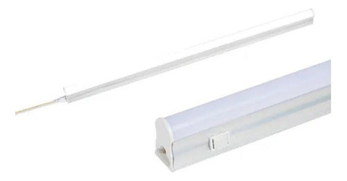 Tubo Regleta Luces LED 9W 60cm - Interruptor On/Off - Luz Fría