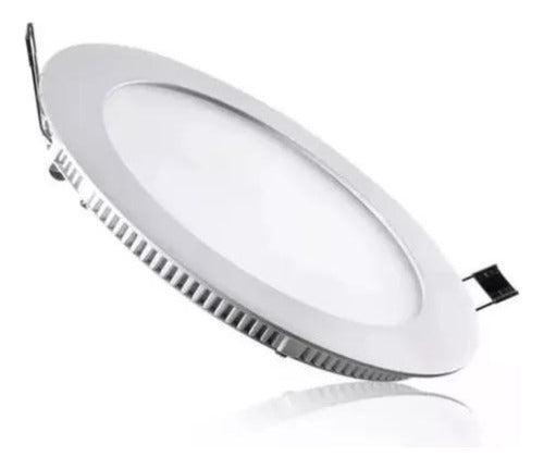 Panel Plafon Led Embutido Redondo 18w Bajo Consumo
