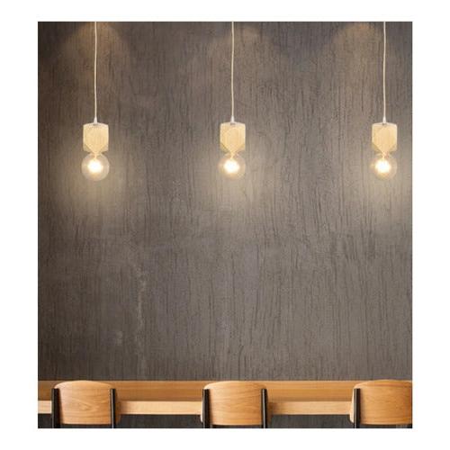 Soquete Vintage Colgante E27 Madera Lampara Retro - Deus Group