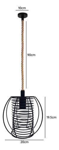 Lampara Techo Porta Ampolleta E27 Albali Konnergie Deus