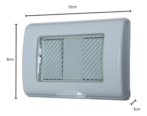Interruptor Embutido Doble 9/12a S/p Exterior Ip55 250v Sec - Mi tienda