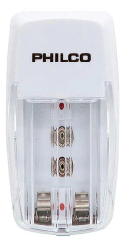 Cargador De Muro Para Aa/aaa/9v Con 2 Pilas Recargables
