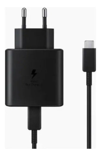 Cargador Genérica 45w Usb-c De Pared Con Cable Carga Super Rápida Negro