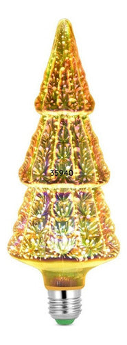 Ampolleta LED 3W RGB Diseño Árbol Navideño Decorativo Colores