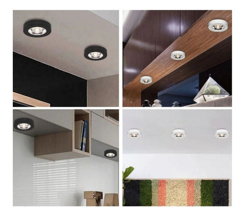 Panel Sobrepuesto Redondo Elegante Decorativo Led 5w
