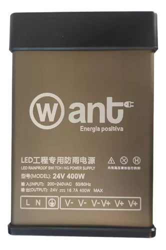 Fuente De Poder 24v 16.7a 400w Cinta Foco Cámara Switching